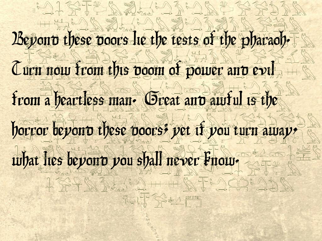 From Tracy and Laura Hickman, TSR's Pharaoh
adventure