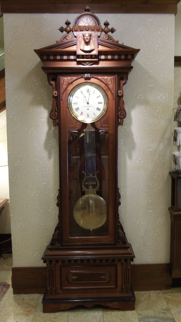 The Hotel Providence's beautiful clock.