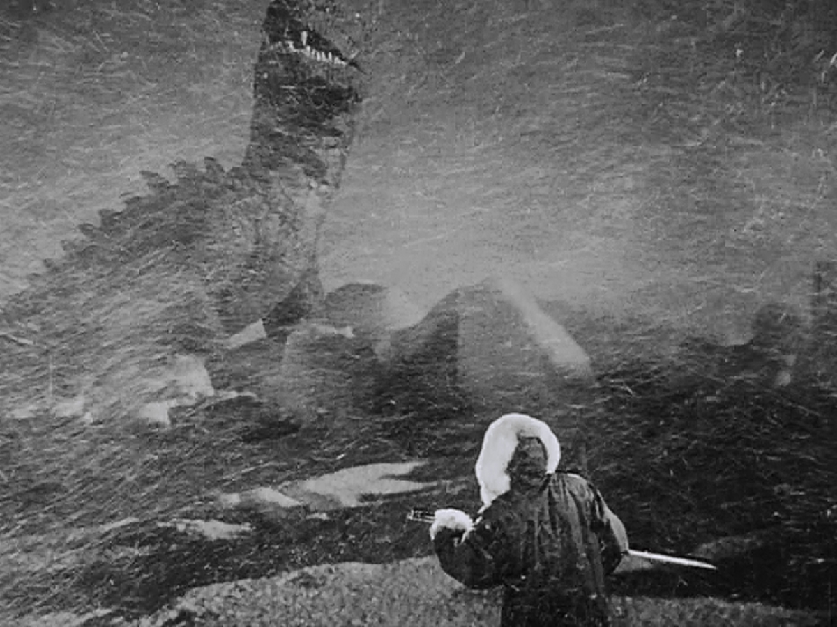 The first look at of Harryhausen's magnificent dinosaur.