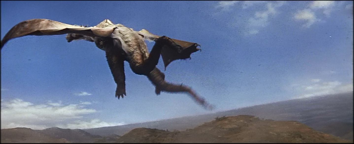 I'm sure there's a curses foiled again in monster dialog as Ghidorah flies off.