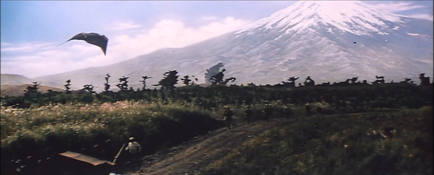 The Godzilla puppet. It's more obvious in motion.