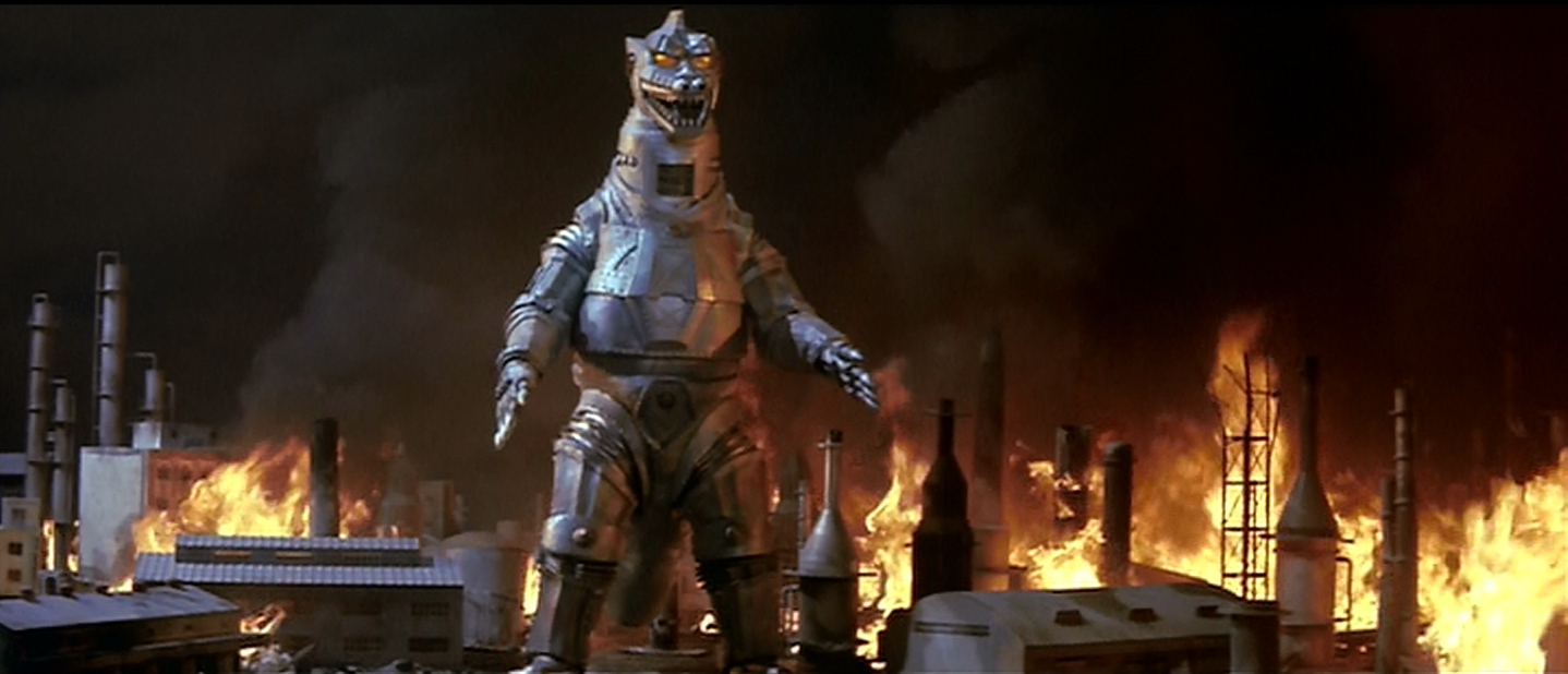 Shiny, evil Godzilla robot!