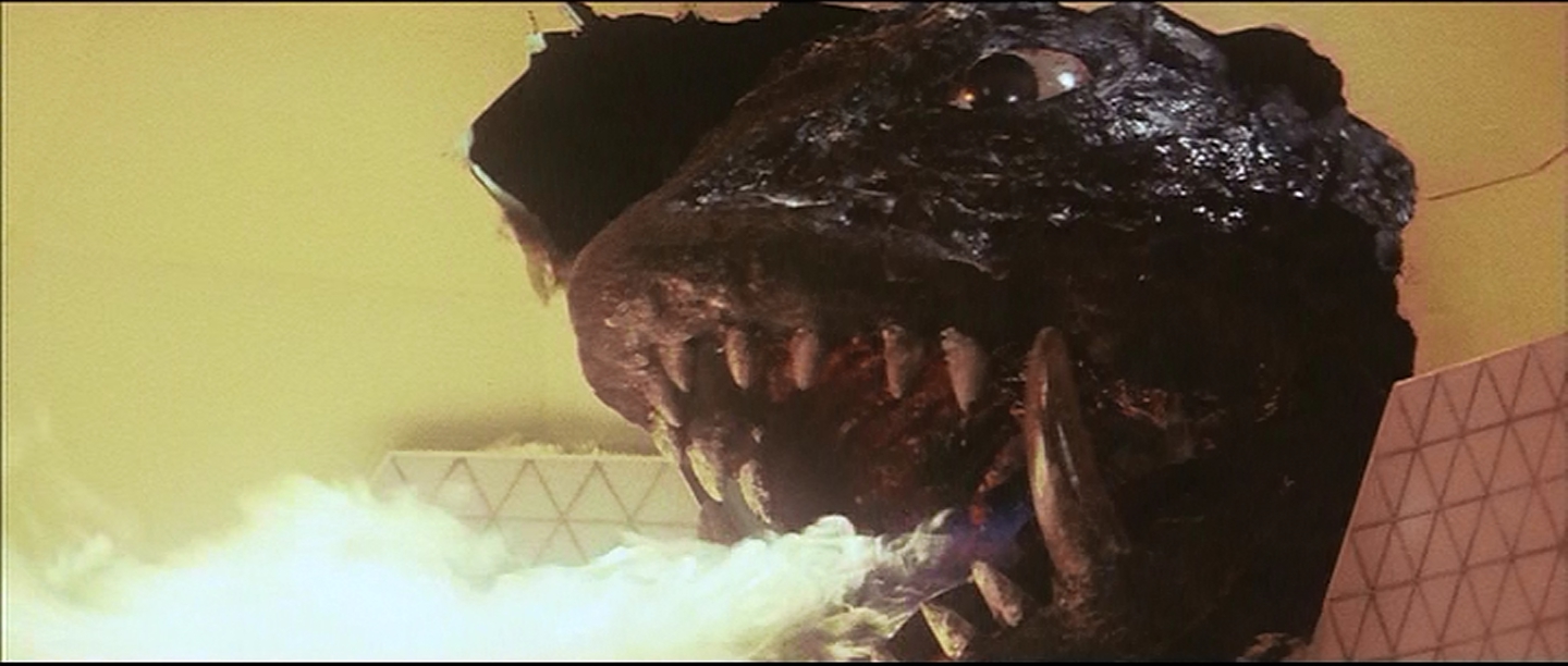 Gamera lets in the vacuum of space and a lot of fire