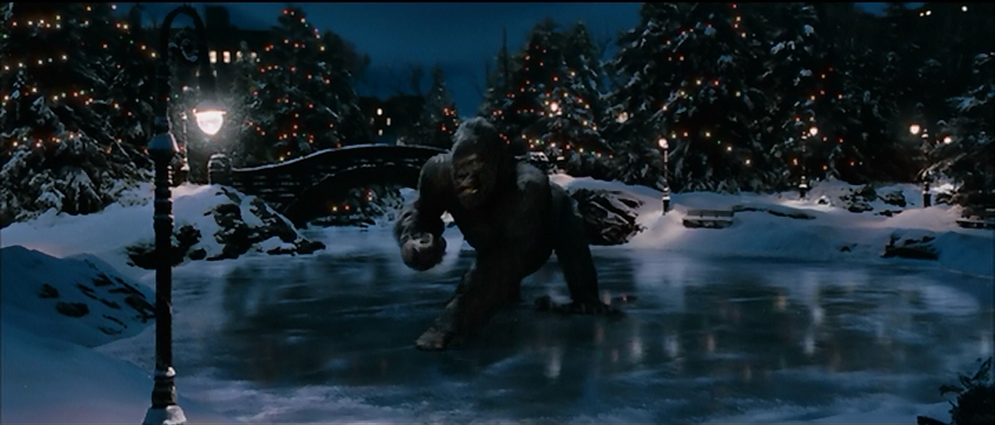 Kong learns to skate.