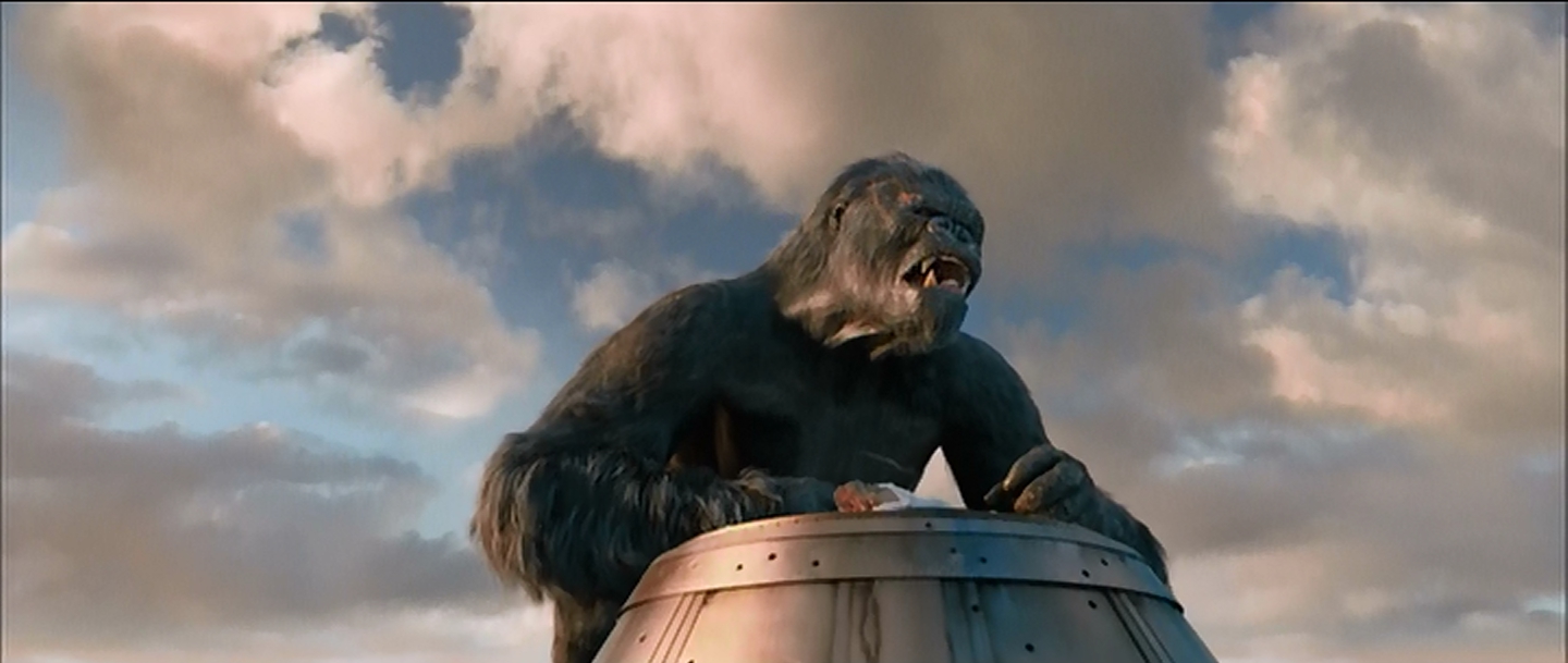 Kong in his final agony.