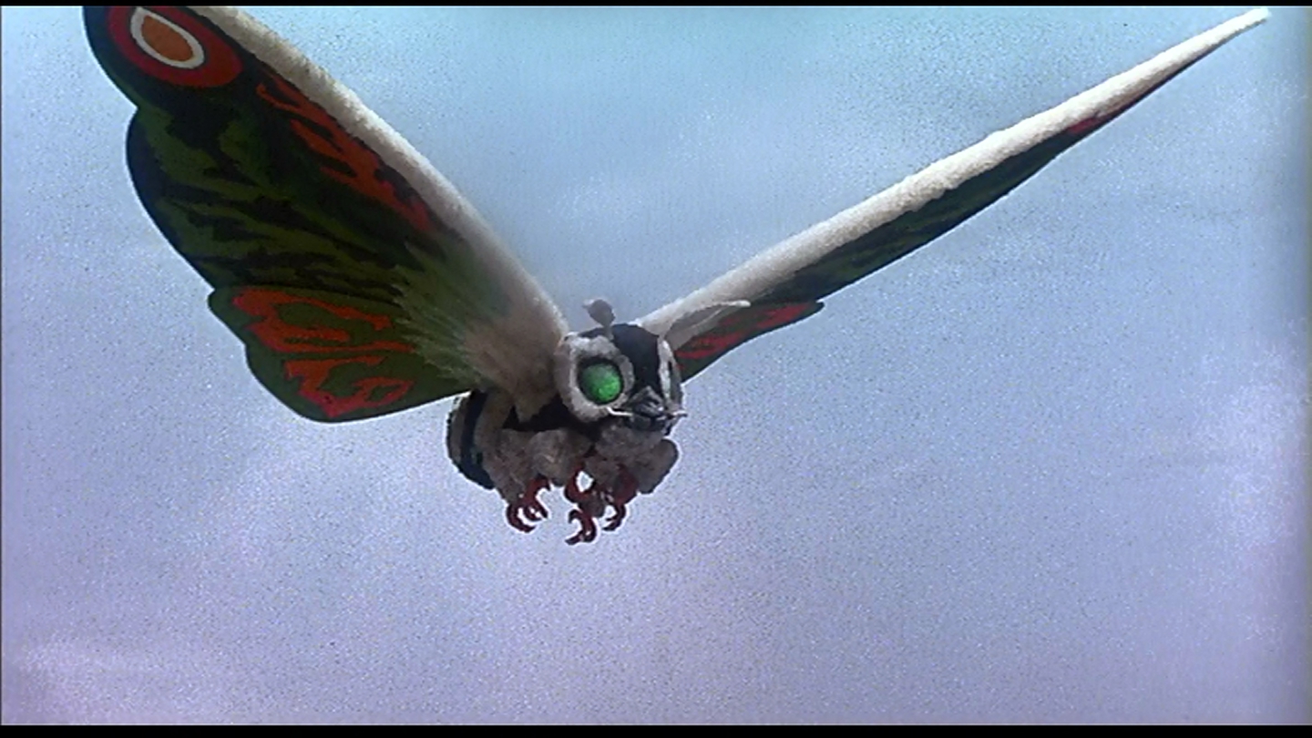 Mothra, just like the last film. LOVELY PLUMAGE!