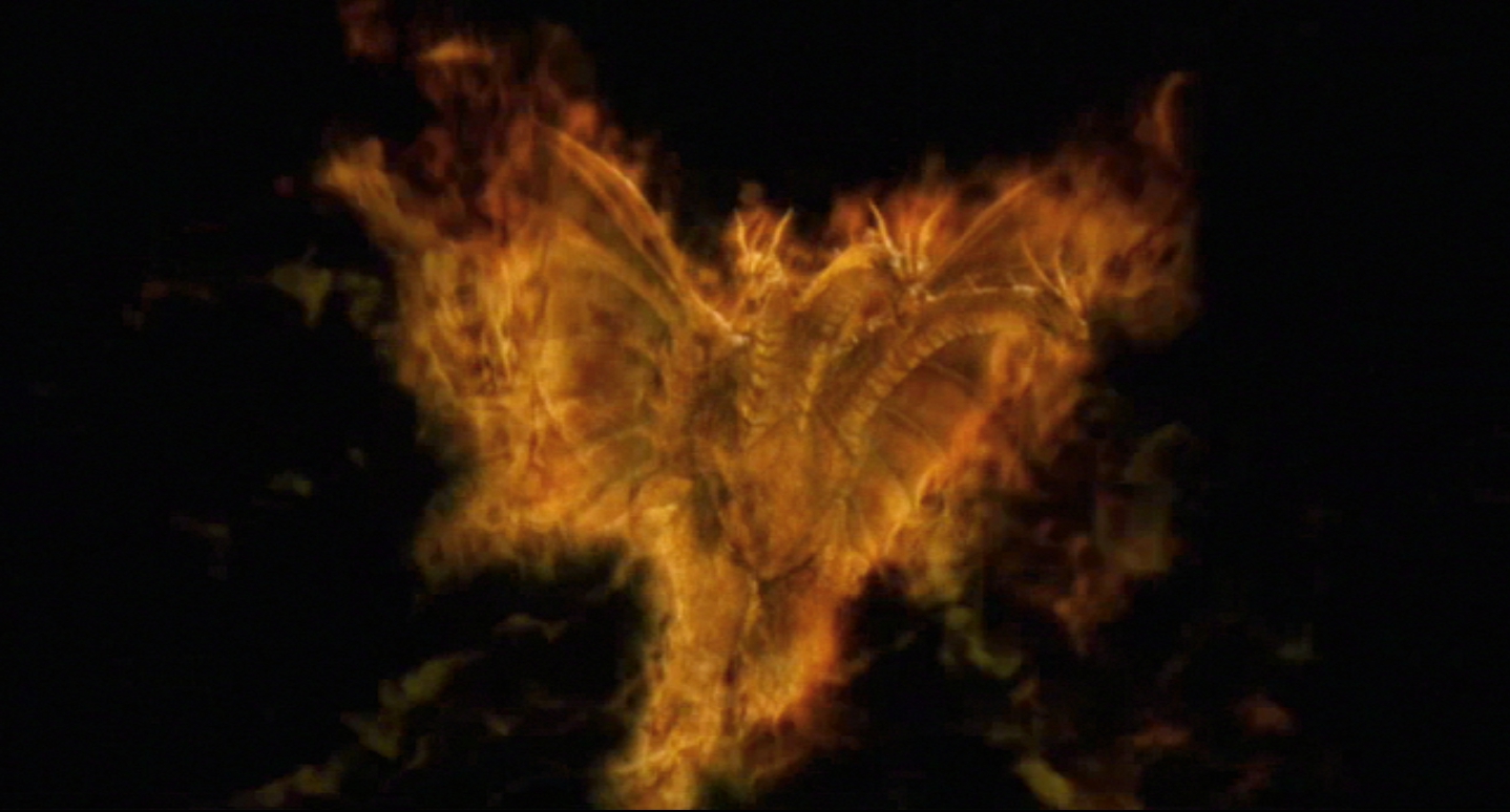 BURNING GHIDORAH!