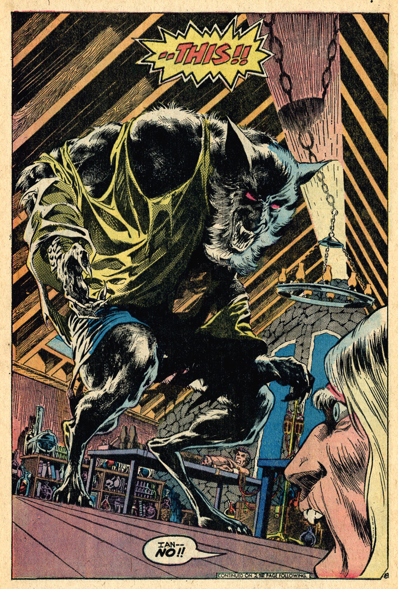 Swamp Thing #5 the legendary werewolf, by Len Wein and Bernie Wrightson