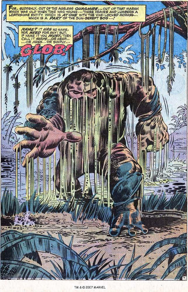 The Glob! Created by Roy Thomas and Herb Trimpe